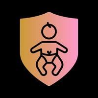 Baby Safety Icon Design vector
