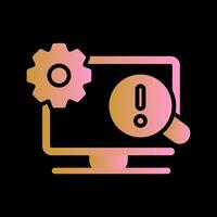 Troubleshooting Icon Design vector