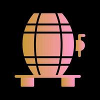 Wine Cask Icon Design vector