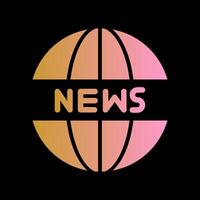 News Website Icon Design vector
