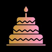 Cake Topper Icon Design vector