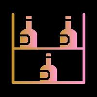 Wine Rack Icon Design vector