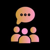 Group Chat Icon Design vector