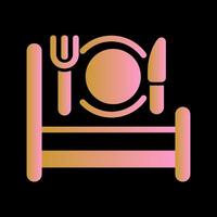 Breakfast in Bed Icon Design vector