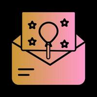 Party Invitation Icon Design vector