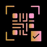 QR Code Link Icon Design vector