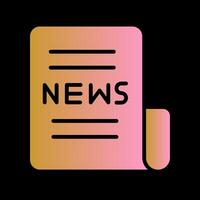 Newspaper Front Page Icon Design vector