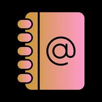 Address Book Icon Design vector