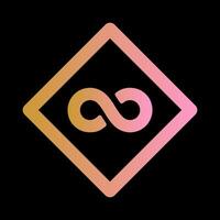 Infinity Sign Icon Design vector