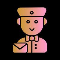 Mail Carrier Icon Design vector