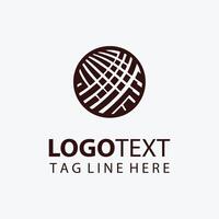 Spindle Thread yarn logo vector