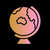 Earth Globe Asia Australia Icon Design vector
