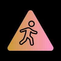 Children Crossing Icon Design vector