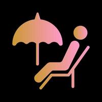 Relaxing Day Icon Design vector