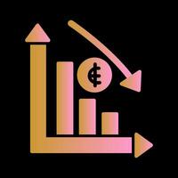 Money Down Icon Design vector