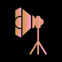 Photography Studio Lights Icon Design vector
