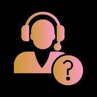 Help Request Icon Design vector