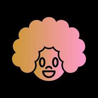 Clown Face Icon Design vector