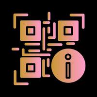 QR Code Information Icon Design vector