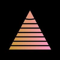 Pyramid Graph Icon Design vector
