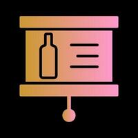 Wine Presentation Icon Design vector