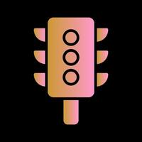 Vertical Traffic Light Icon Design vector