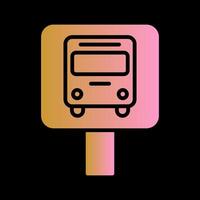 Bus Stop Icon Design vector