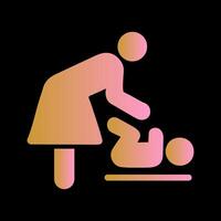 Changing Table Icon Design vector