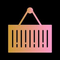 Barcode Sales Icon Design vector