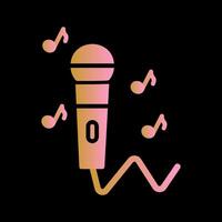 Karaoke Icon Design vector