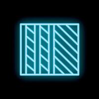 Glowing neon line with a parquet flooring pattern for home renovation vector