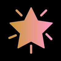 Glowing Star Icon Design vector