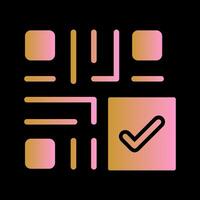 QR Code Checkout Icon Design vector