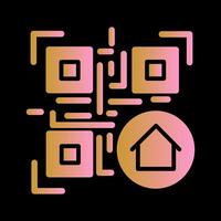 QR Code Menu Icon Design vector