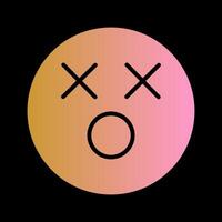 Dizzy Face Icon Design vector
