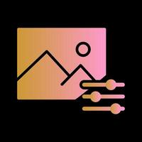Photo Editing Tools Icon Design vector