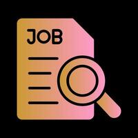 Job Search Icon Design vector