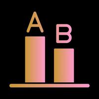 AB Testing Icon Design vector