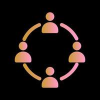 Supportive Community Icon Design vector
