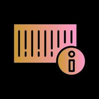 Barcode Product Info Icon Design vector