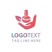 Luxe Nails polish logo vector