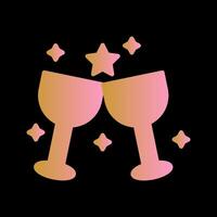 Wine Party Icon Design vector
