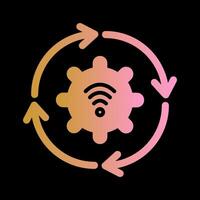 Automated Process Icon Design vector