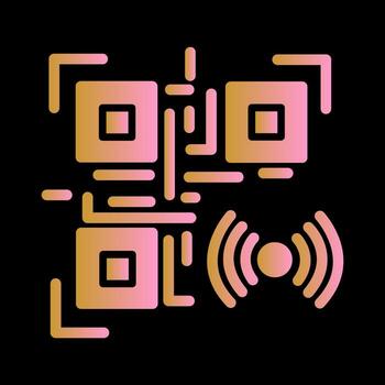 37 - qr código wi-fi.eps vector