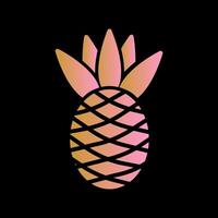 Pineapple Icon Design vector