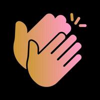 Clapping Hands Icon Design vector
