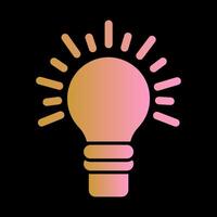 Light Bulb Icon Design vector