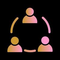 Editorial Team Icon Design vector
