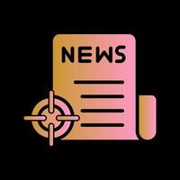 News Scoop Icon Design vector