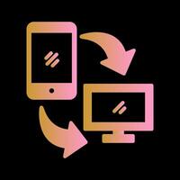 Synchronization Icon Design vector